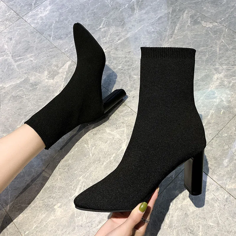 Toleet Stretch Knit Socks Boots