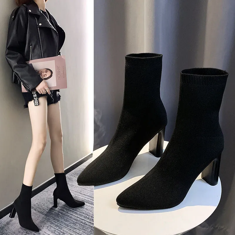 Toleet Stretch Knit Socks Boots