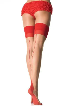 Two Tone Cuban Heel Stockings
