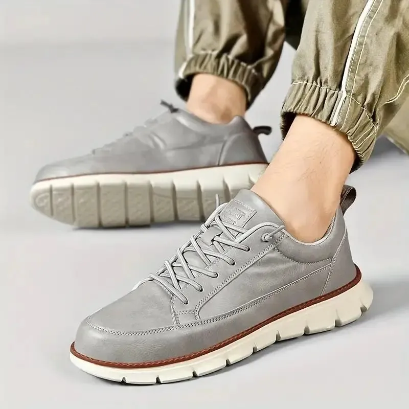 Ultra-Comfy Grey Soft Sole Casual Shoes for Men