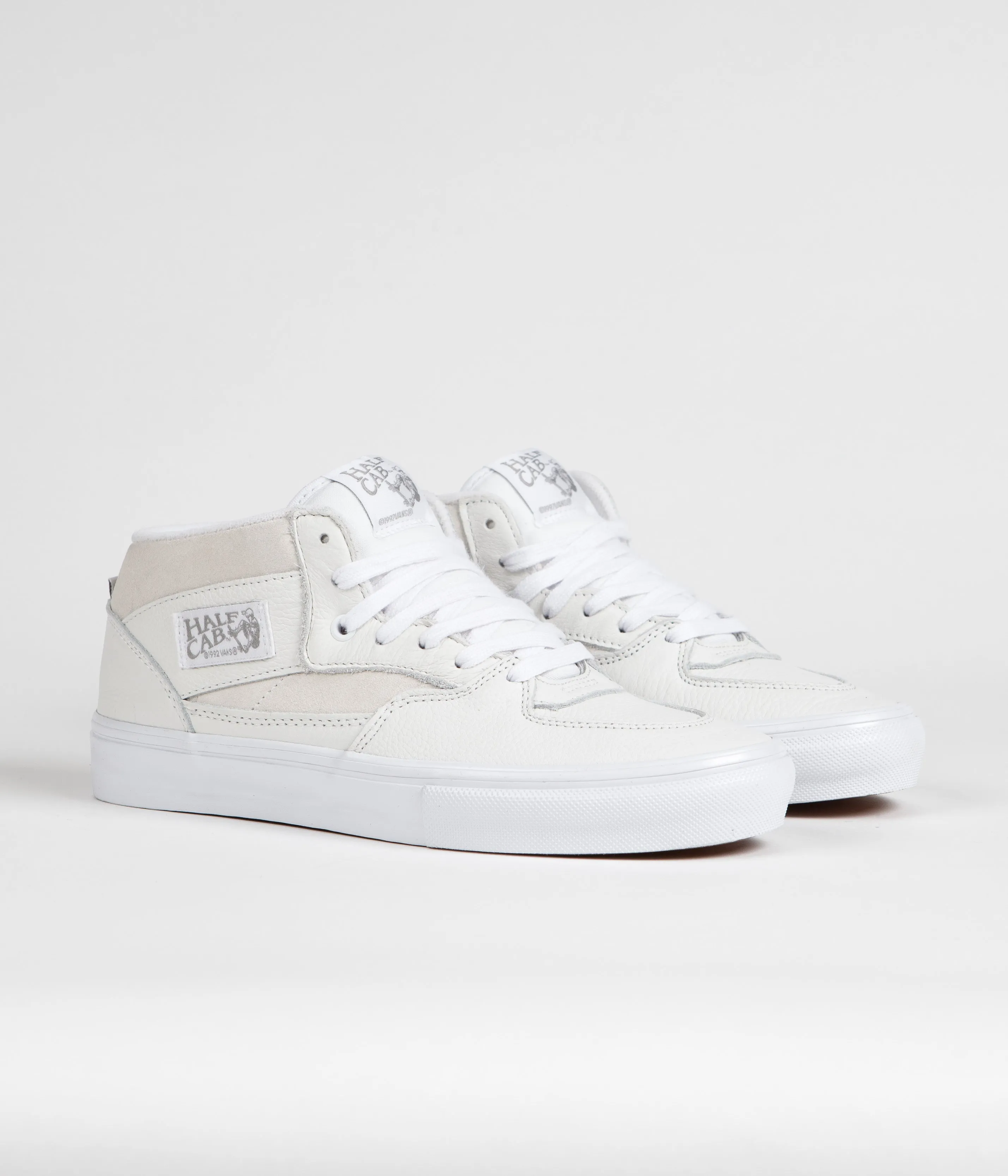 Vans Skate Half Cab Shoes - Daz White / White