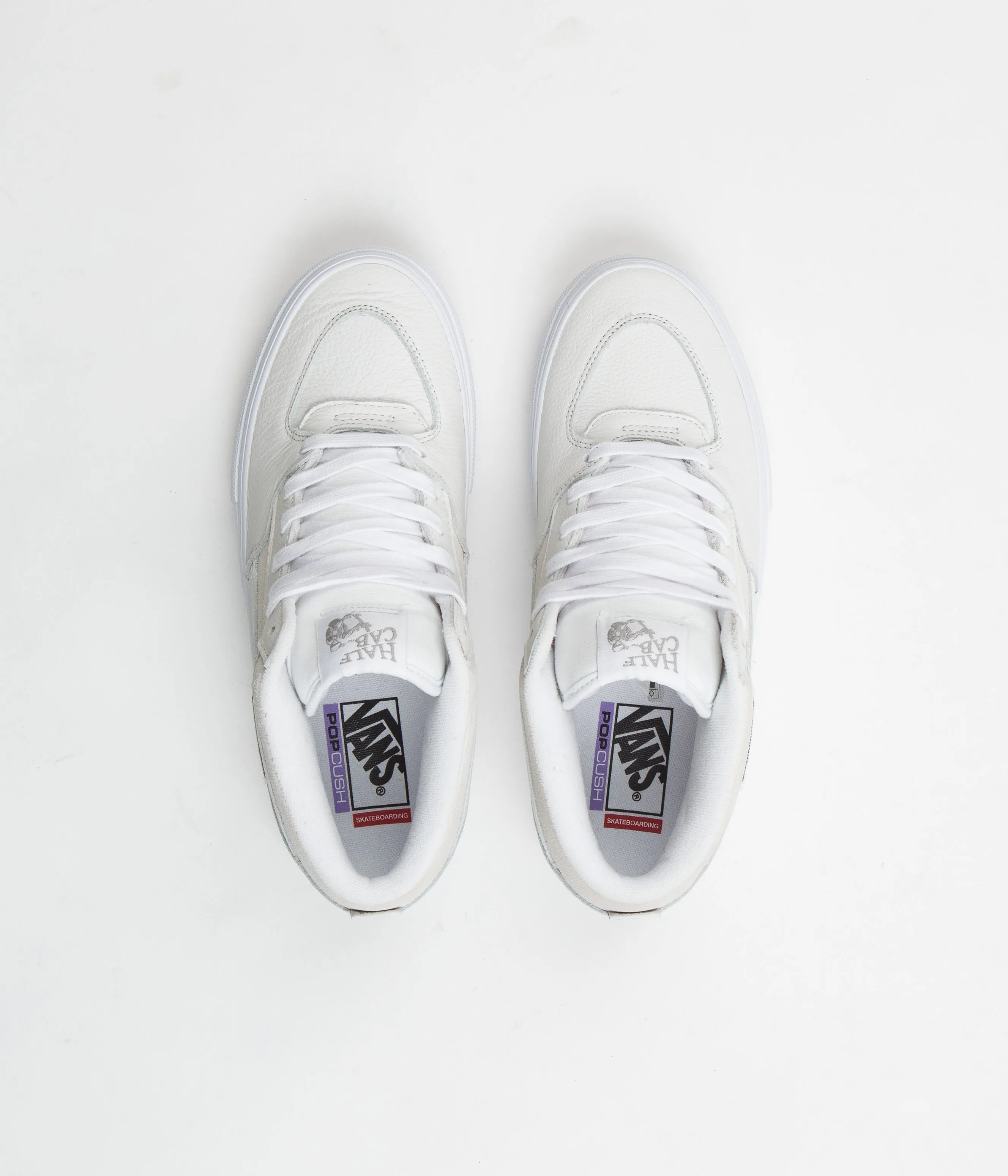 Vans Skate Half Cab Shoes - Daz White / White