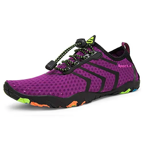 Wasserschuhe Herren Damen Barfußschuhe Strand Schwimmschuhe Schnelltrocknende Aqua Socken Poolschuhe für Surf Yoga Wassergymnastik