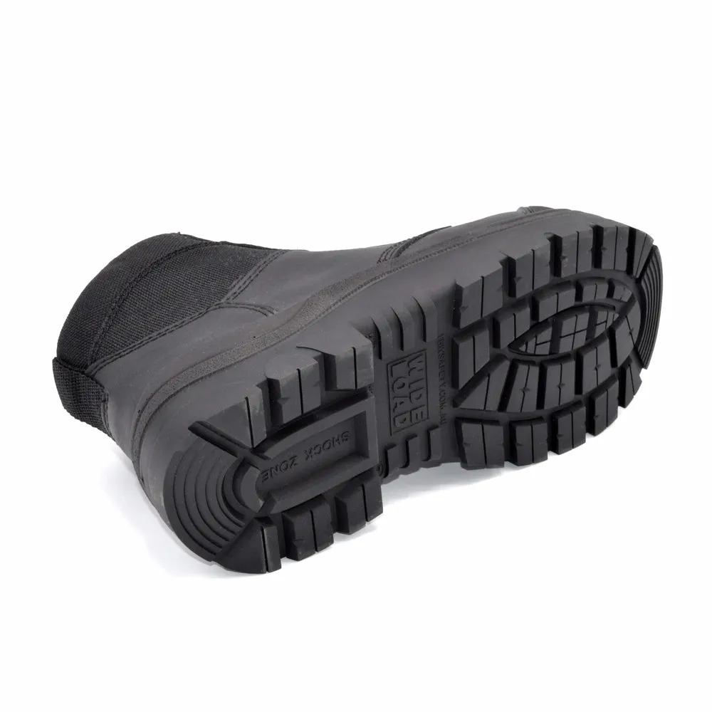 WideLoad 690BZ Wide Fit Safety Boot - Zip - Black - 6E Fit