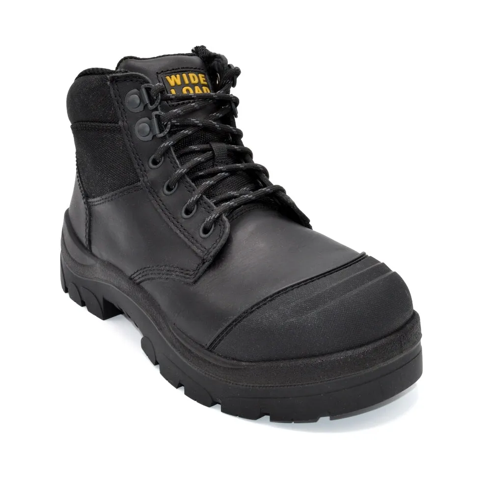 WideLoad 690BZ Wide Fit Safety Boot - Zip - Black - 6E Fit