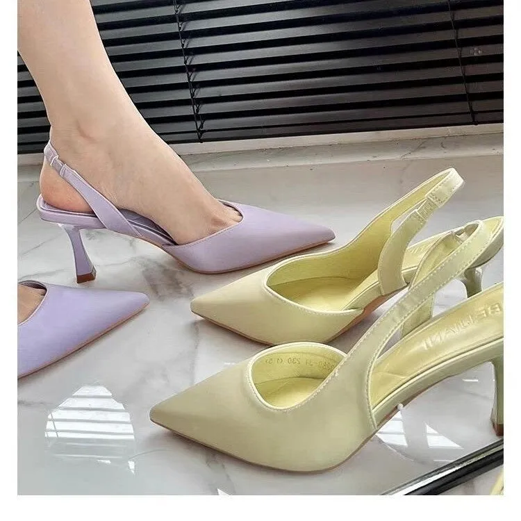 Women's Closed Toe Back Strap Shoes