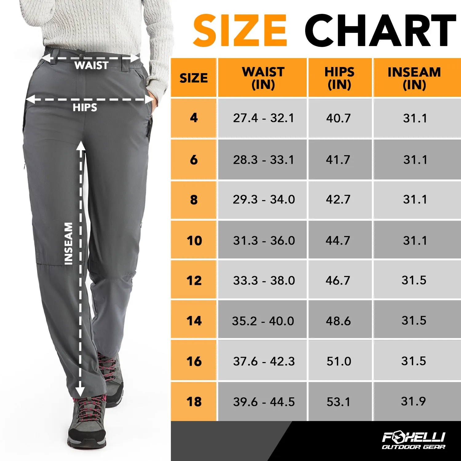 Women's Hiking Pants & Blue Boots