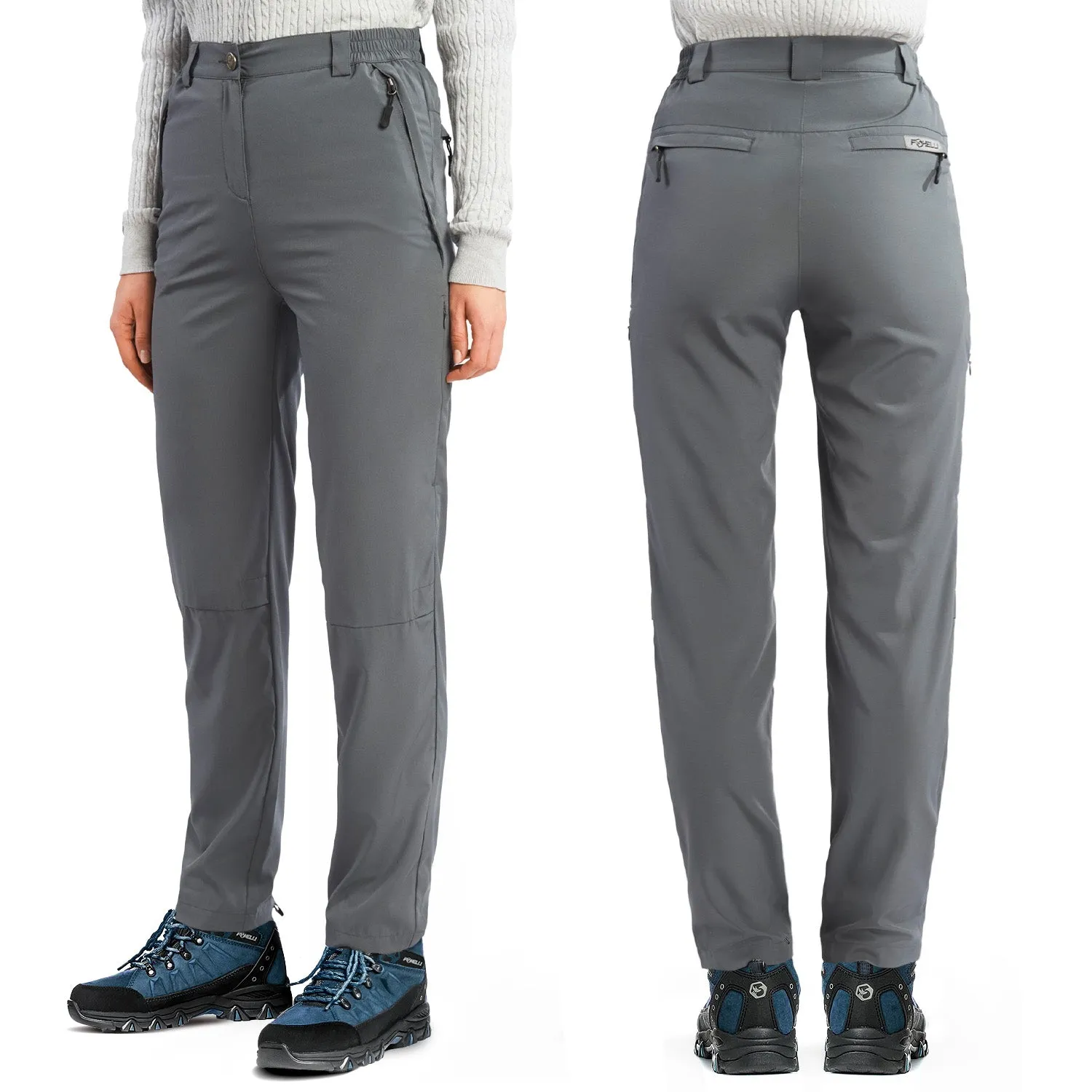 Women's Hiking Pants & Blue Boots
