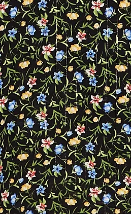 Women's Midi Dress in Green Floral with Long Puffy Sleeves and Neck Tie Detail - Liquorish