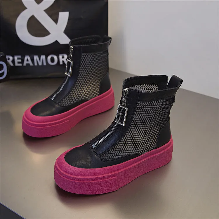 Women's trendy round toe ankle boots - King Stone Brothers and Co™️