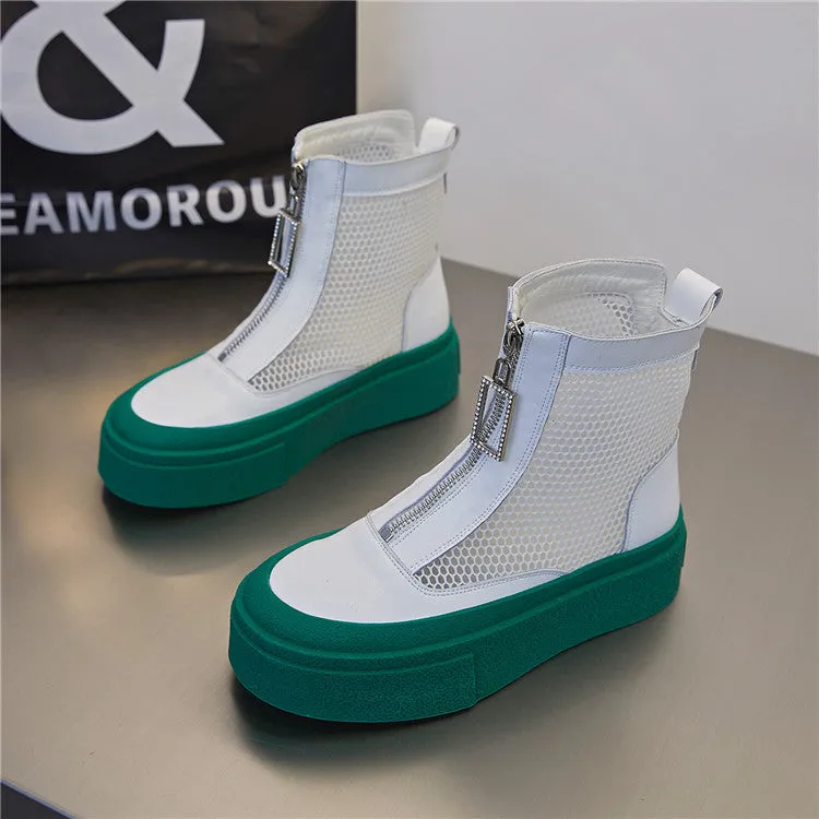 Women's trendy round toe ankle boots - King Stone Brothers and Co™️