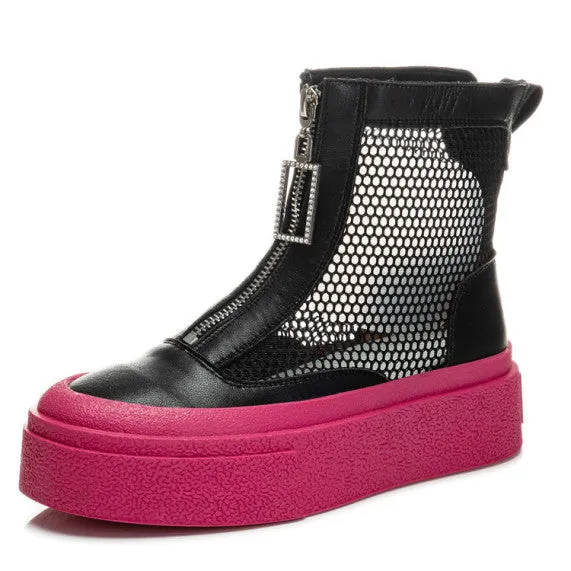 Women's trendy round toe ankle boots - King Stone Brothers and Co™️