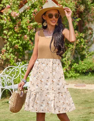 Zeagoo Women Summer Dresses Sleeveless Casual Tank Dress