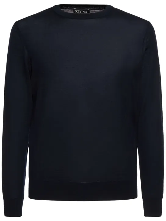Zegna   High performance wool crewneck sweater 