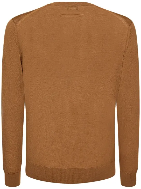 Zegna   High performance wool crewneck sweater 