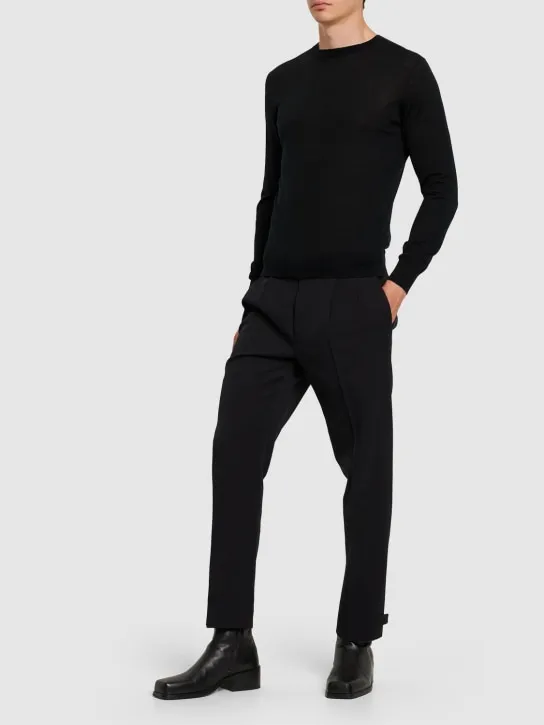Zegna   High performance wool crewneck sweater 