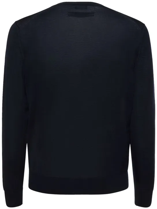 Zegna   High performance wool crewneck sweater 
